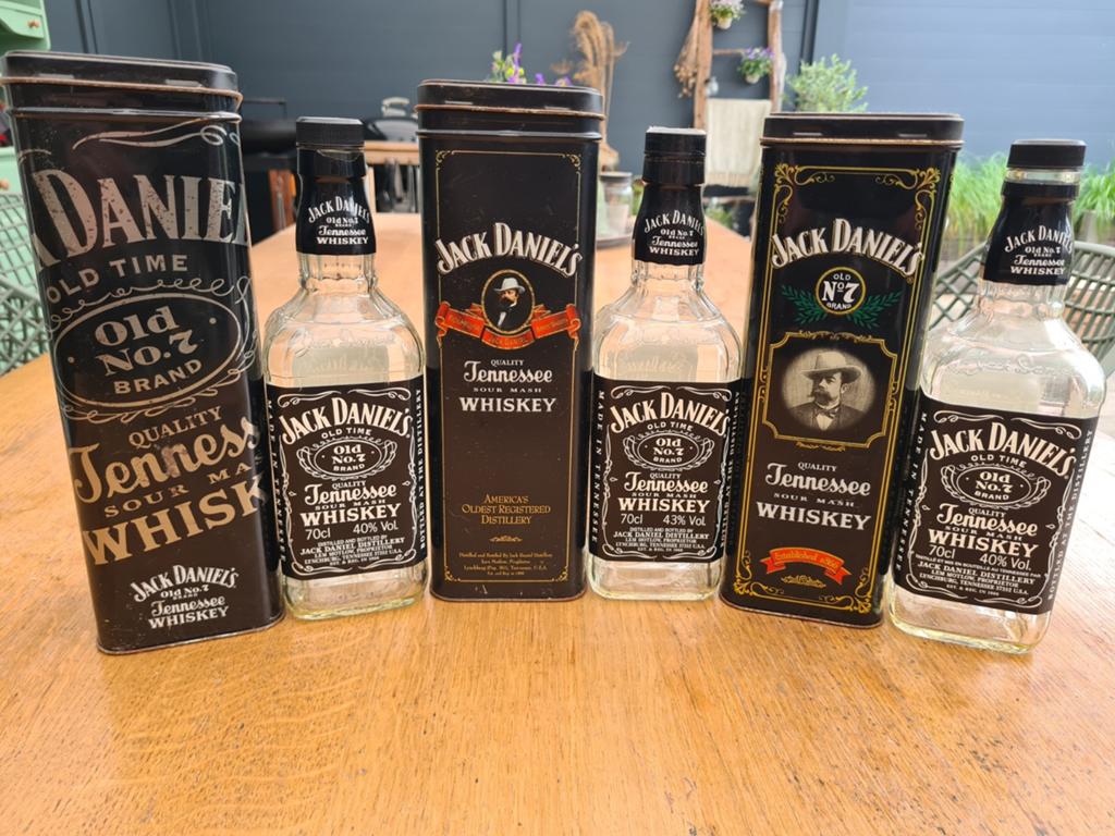 Jack Daniel's Collectie: Flessen & Blikken, Ophalen of Verzenden, Gebruikt