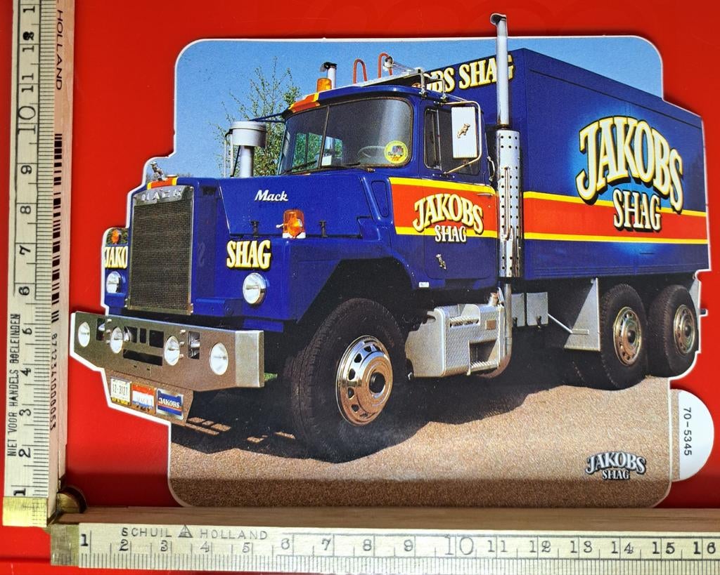 Fantastisch mooie vintage sticker vrachtauto MACK Jakobs, Ophalen of Verzenden, Zo goed als nieuw, Overige typen