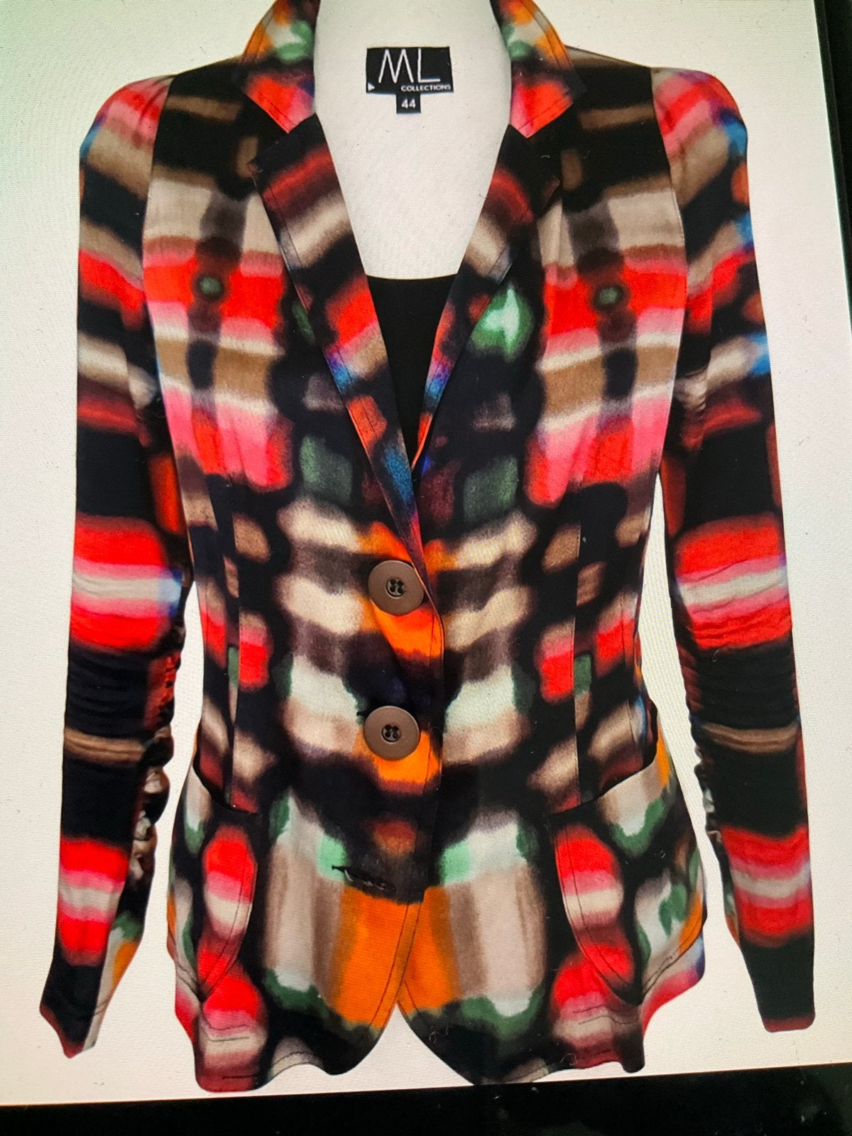ML Collection blazer - Kleurrijk en Stijlvol, Meerkleurig, Maat 46/48 (XL) of groter, Ophalen of Verzenden, Zo goed als nieuw