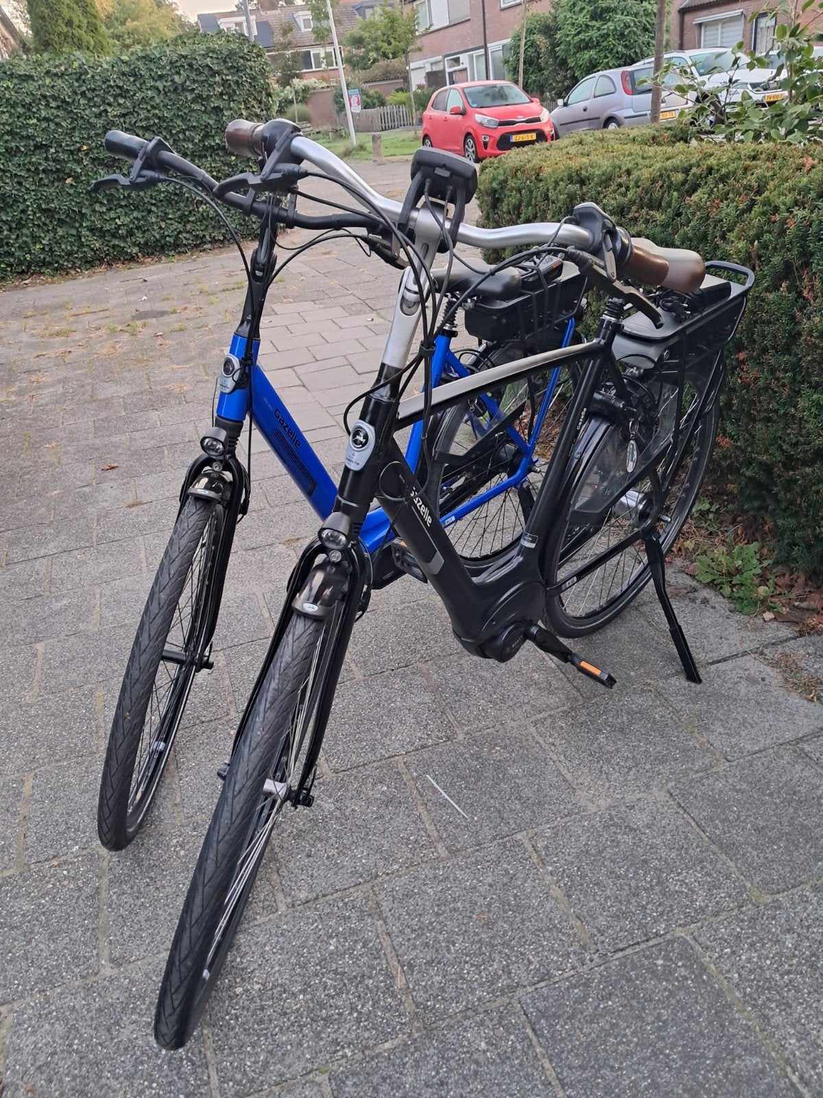 2 x Elektrischefietsen / Gazele , met Bosch middenmotors, Ophalen, Zo goed als nieuw, 50 km per accu of meer, 55 tot 59 cm