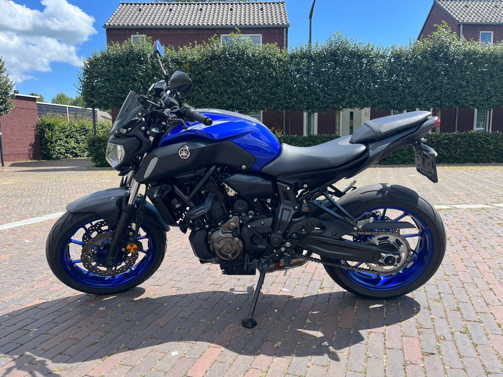 Yamaha MT-07 2020 A2 (35kW)|Akrapovic|19.824 km|Zeer netjes, Motoren, 2 cilinders, Particulier, Minimaal motorrijbewijs A2, Sportuitlaat