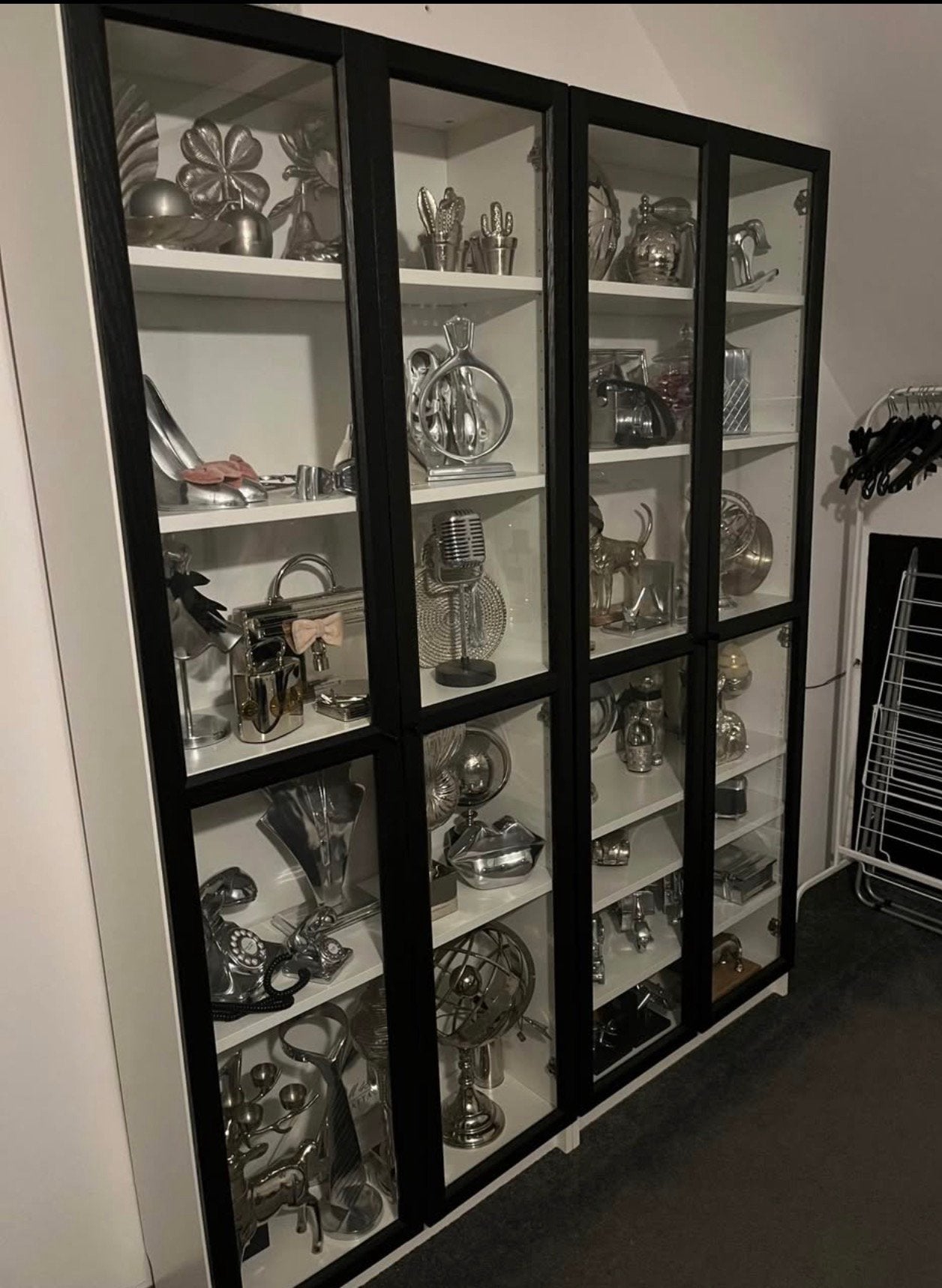 Vitrine deuren ikea, Huis en Inrichting, Kasten | Vitrinekasten, Ophalen, 50 tot 100 cm, Zo goed als nieuw, Minder dan 100 cm