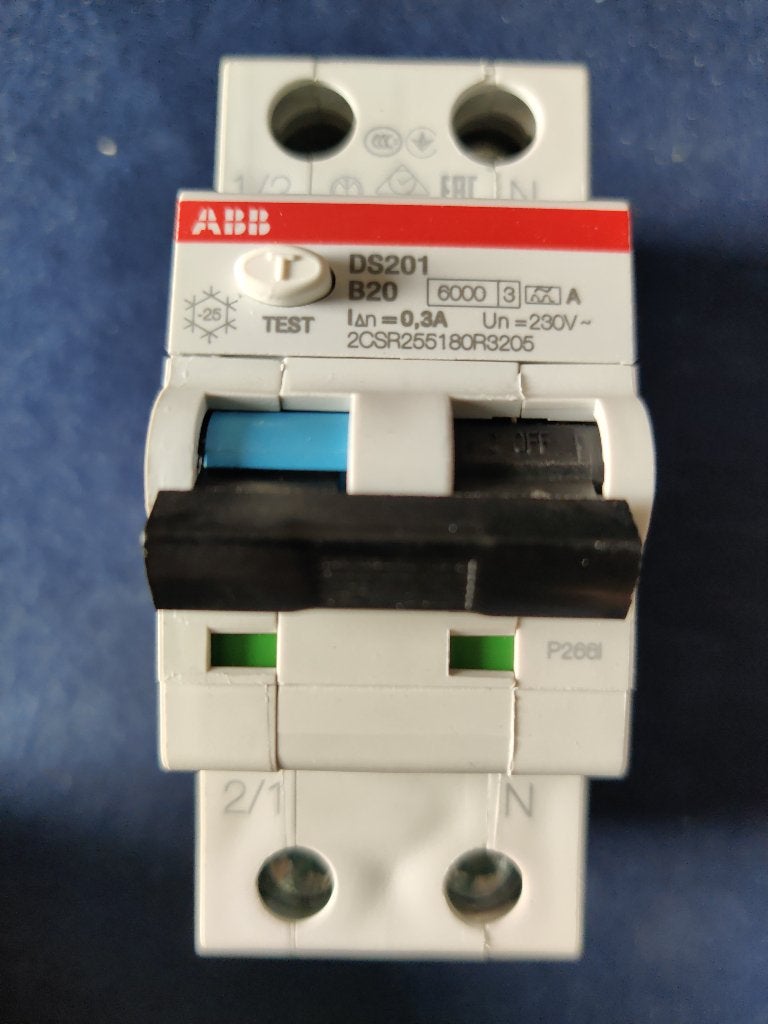 ABB Aardlekautomaat B20 300mA 1p+N DS201 2CSR255180R3205, Ophalen of Verzenden, Nieuw