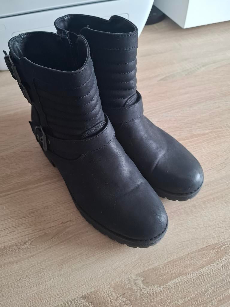 Zwarte nep leren laarzen maat 41 Van Haren, Kleding | Dames, Schoenen, Ophalen