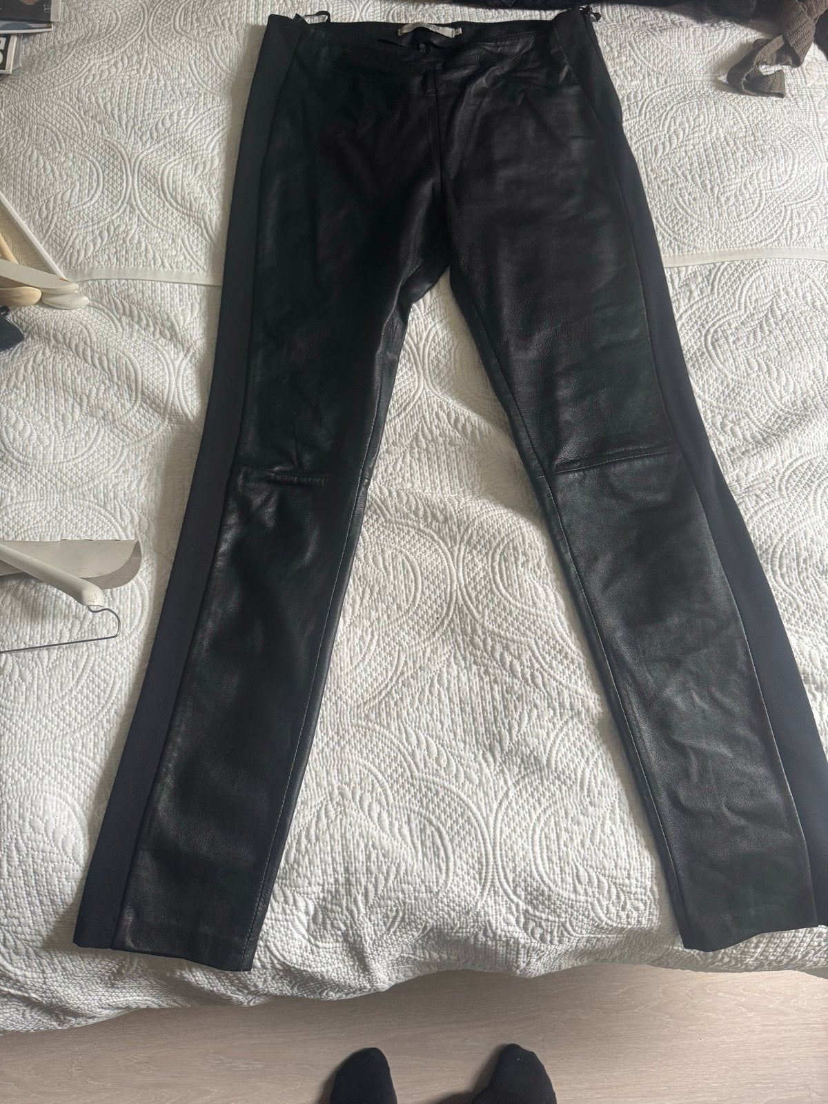 Leren broek van Articles, maat 36, Zwart, Ophalen of Verzenden, Zo goed als nieuw, Maat 36 (S)