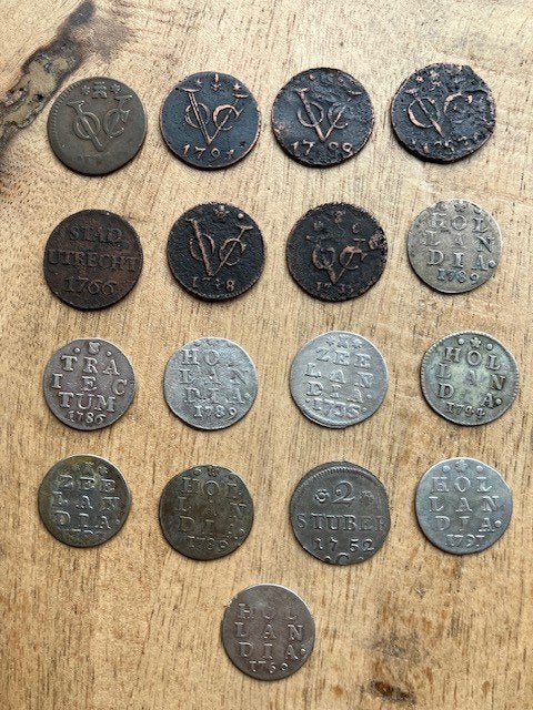 lotje provinciale munten, Ophalen, Vóór koninkrijk, Setje, Zilver