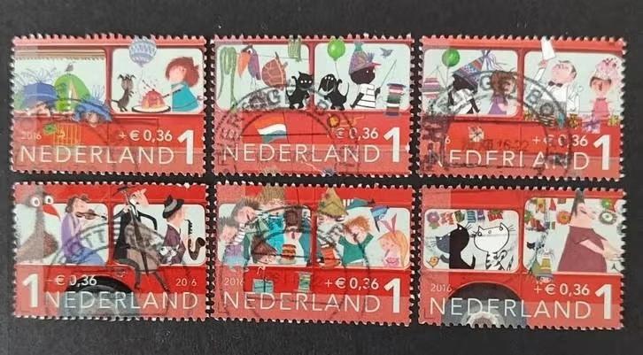 nederland nvph 3473 a/f, Verzenden, Na 1940, Gestempeld