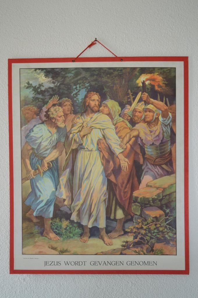 Schoolplaat Religie, Ophalen, 1980 tot heden, Zo goed als nieuw, Prent