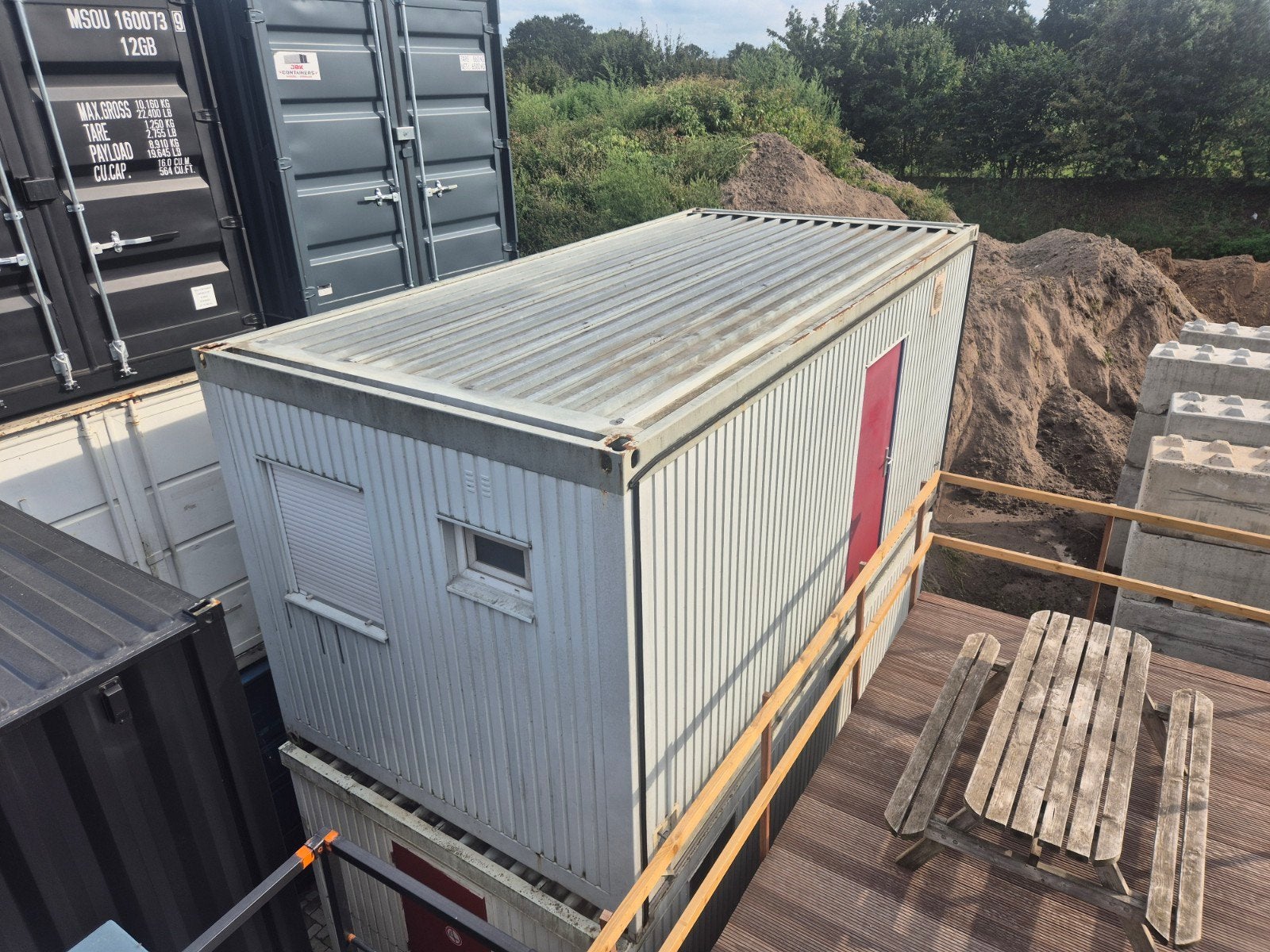 unit 6x3 meter | schaftkeet | uitvoerderskeet | sanitair, Zakelijke goederen, Ophalen of Verzenden