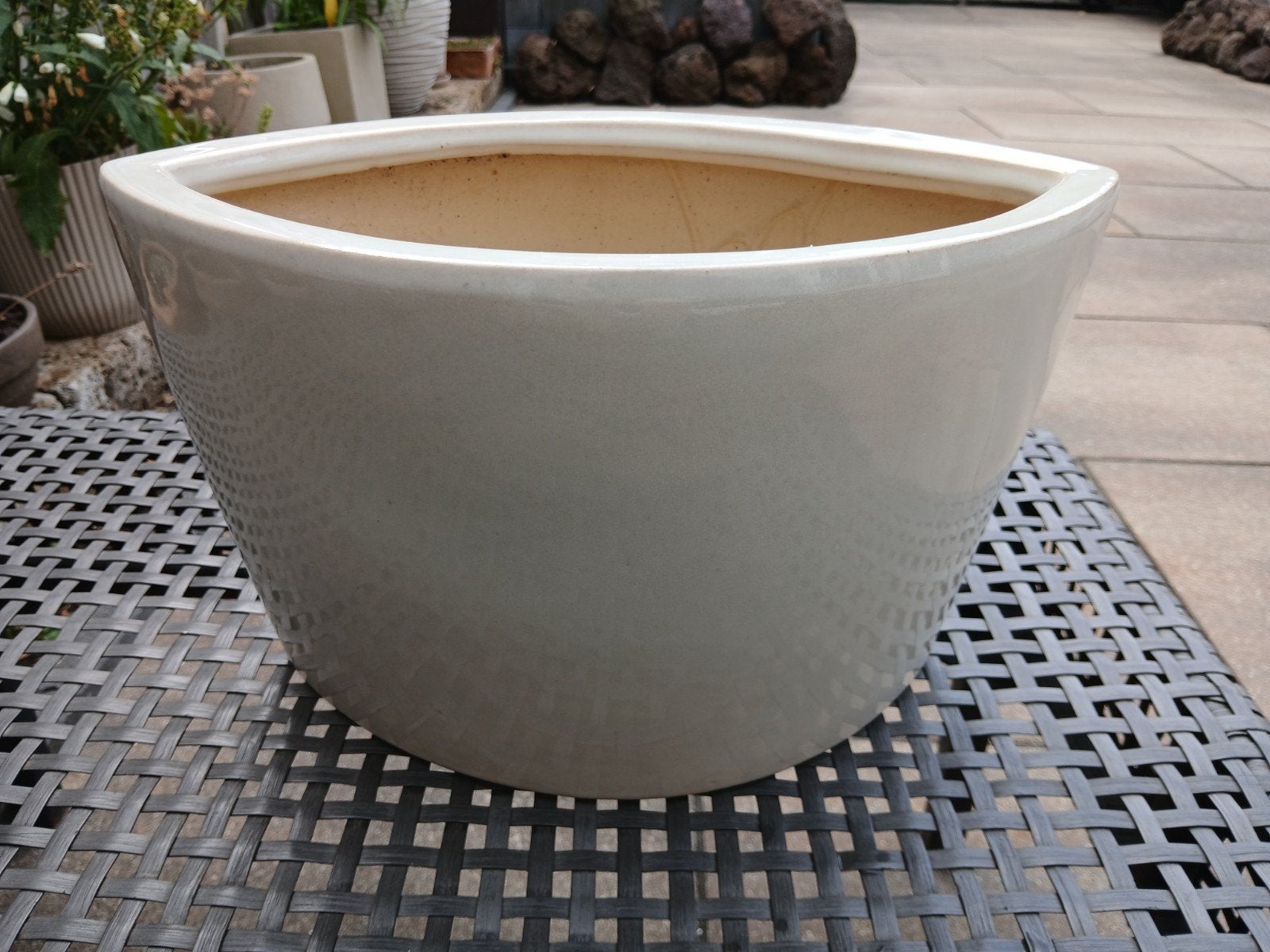 Aardewerk planten pot voor binnen, Tuin en Terras, Bloempotten, Binnen, Ophalen of Verzenden, Zo goed als nieuw, Overige vormen