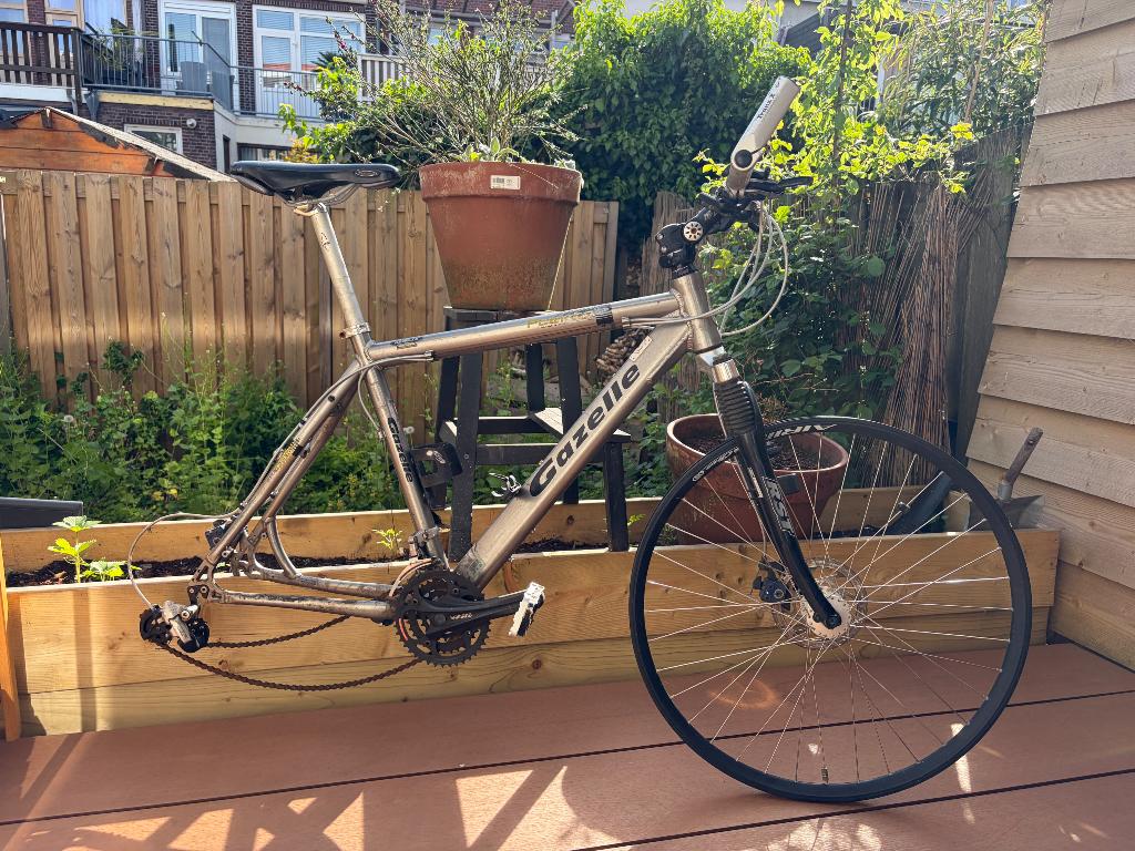 Gazelle Puerto race fiets, Fietsen en Brommers, Ophalen, Gebruikt, Vering, Meer dan 20 versnellingen