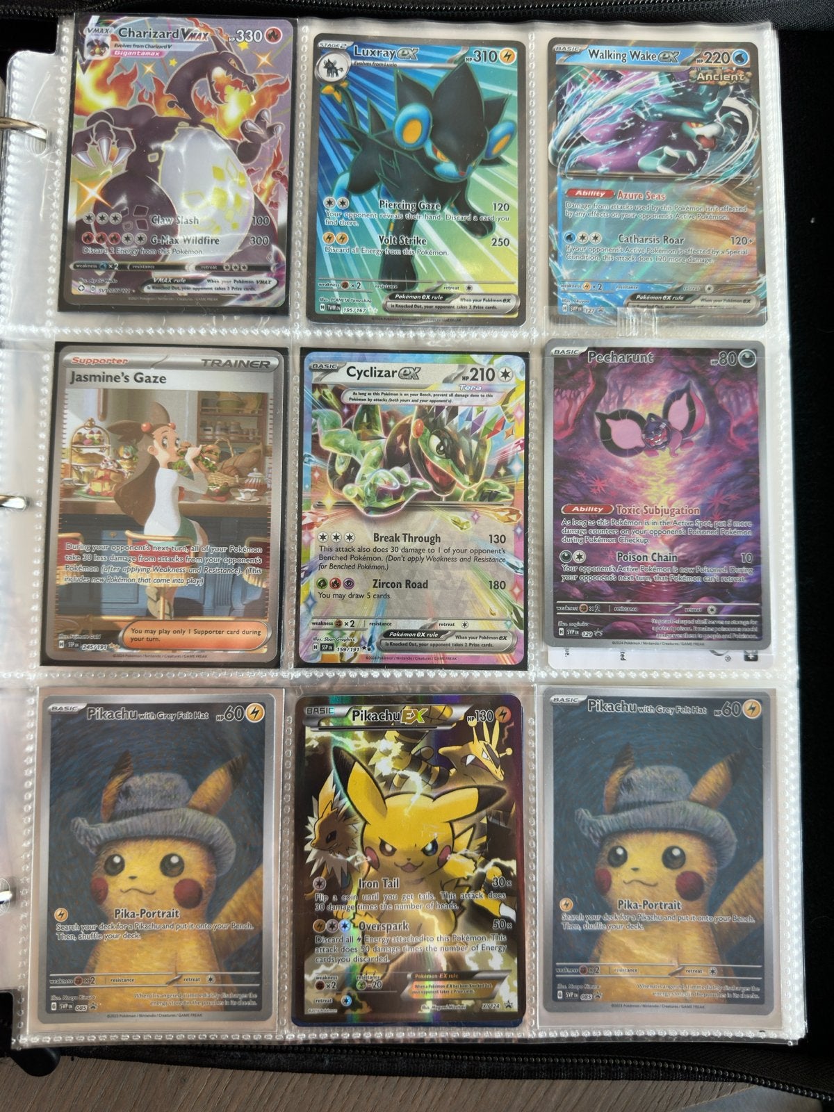 Pokémon map met diverse zeldzame kaarten, Ophalen of Verzenden, Zo goed als nieuw, Meerdere kaarten, Foil