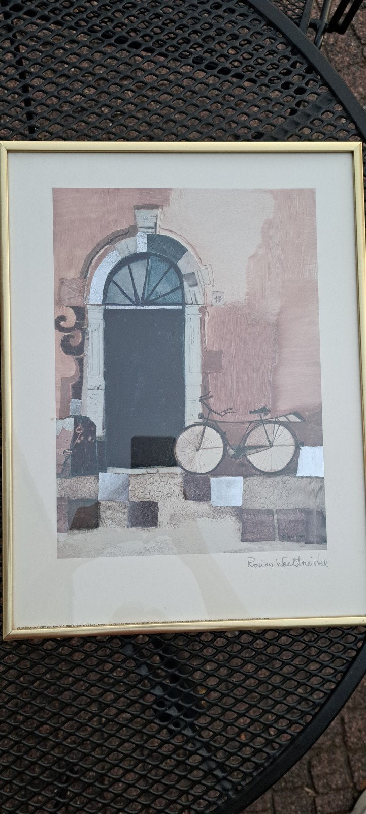 Rosina Wachtmeister, afbeelding met fiets, Ophalen