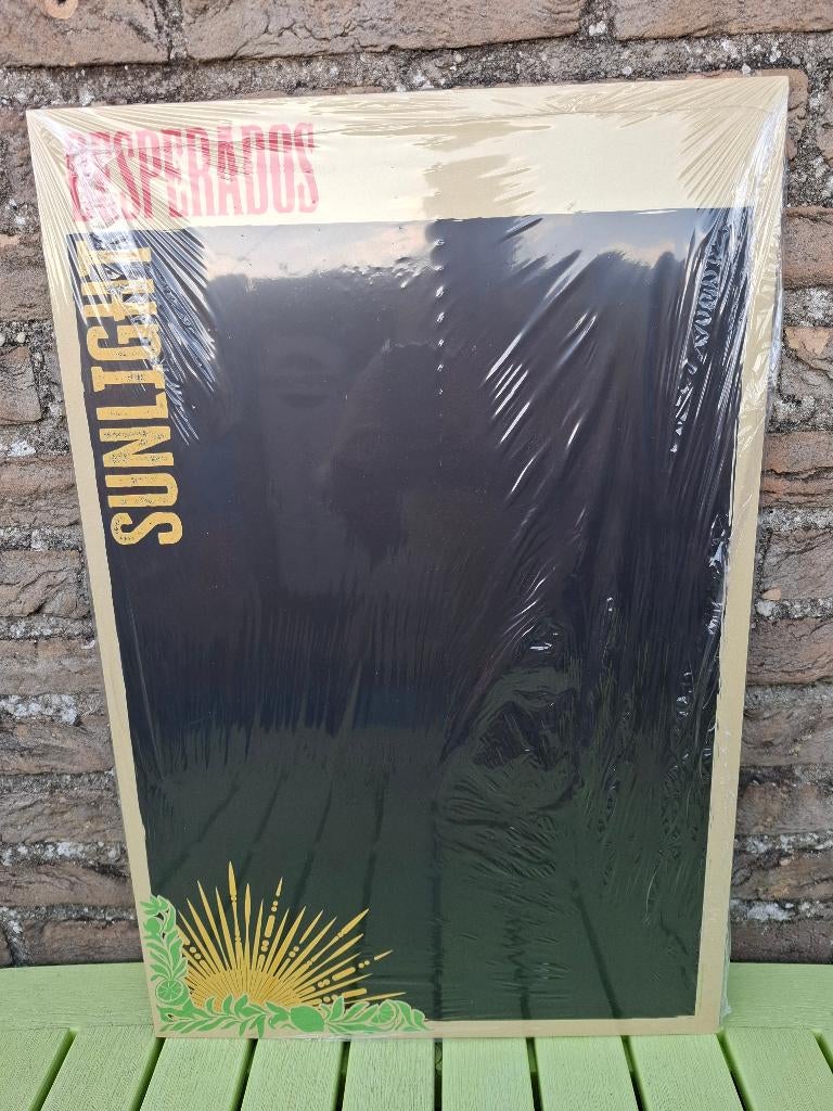 Groot reclamebord + krijtbord Desperados bier, Ophalen of Verzenden, Nieuw, Reclamebord, Plaat of Schild, Overige merken