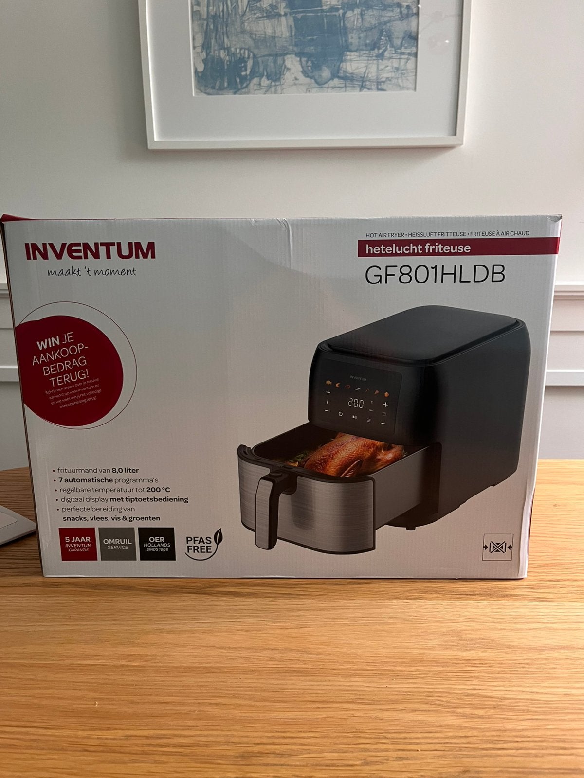 Inventum airfryer, Ophalen of Verzenden, Nieuw, Airfryer, 1500 gram of meer