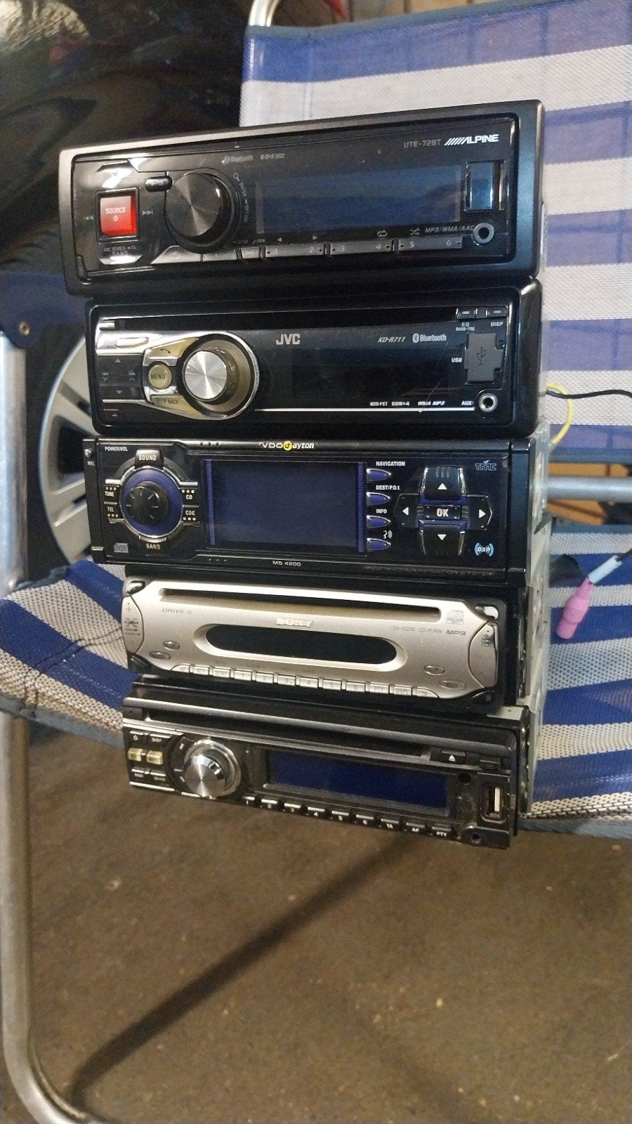 Diverse autoradio's - Alpine, JVC, VDO Dayton, Auto diversen, Ophalen of Verzenden, Gebruikt