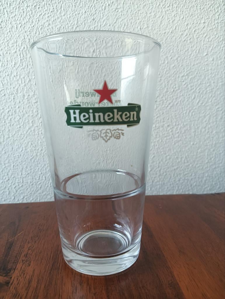 Glas Heineken 50 jaar Brouwerij Zoeterwoude, Ophalen of Verzenden, Zo goed als nieuw, Glas of Glazen, Heineken