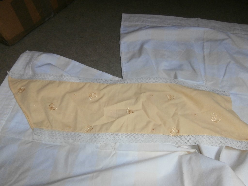 Toog of hemel voor wieg / baby ledikant wiegje gordijnen, Jongetje of Meisje, Geel, Ophalen of Verzenden, Zo goed als nieuw