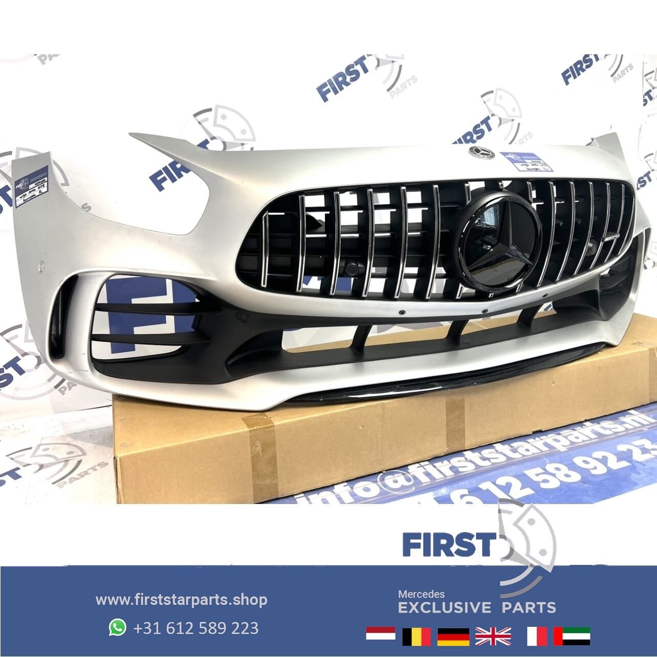 2023 W190 GTR AMG FACELIFT VOORBUMPER COMPLEET A1908853500 G, Gebruikt, -, Voor, Ophalen of Verzenden