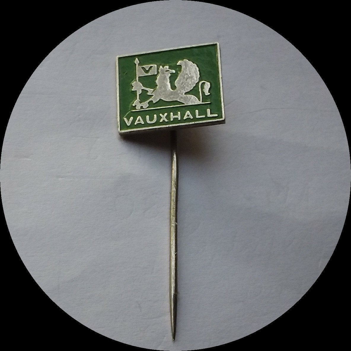 VAUXHALL speldje, groen, Ophalen of Verzenden, Zo goed als nieuw, Transport, Speldje of Pin