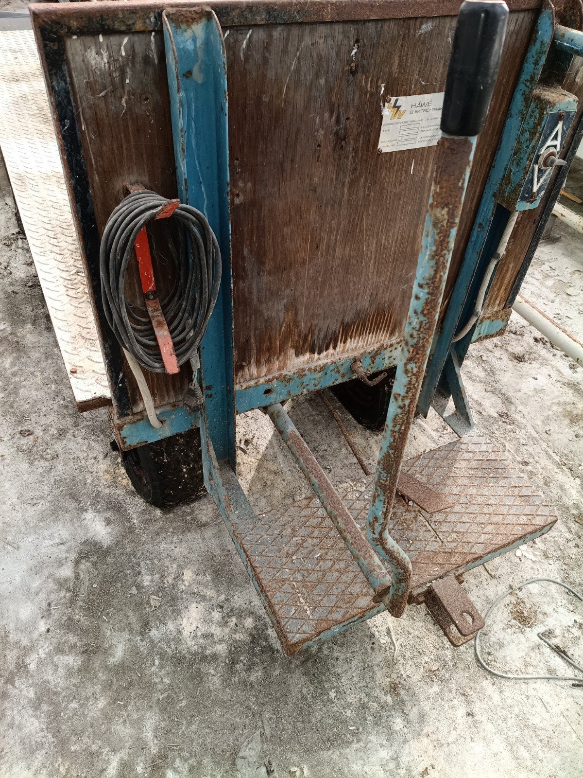 Hawe electrocar, 100 liter of meer, Ophalen, Gebruikt, Transportkar