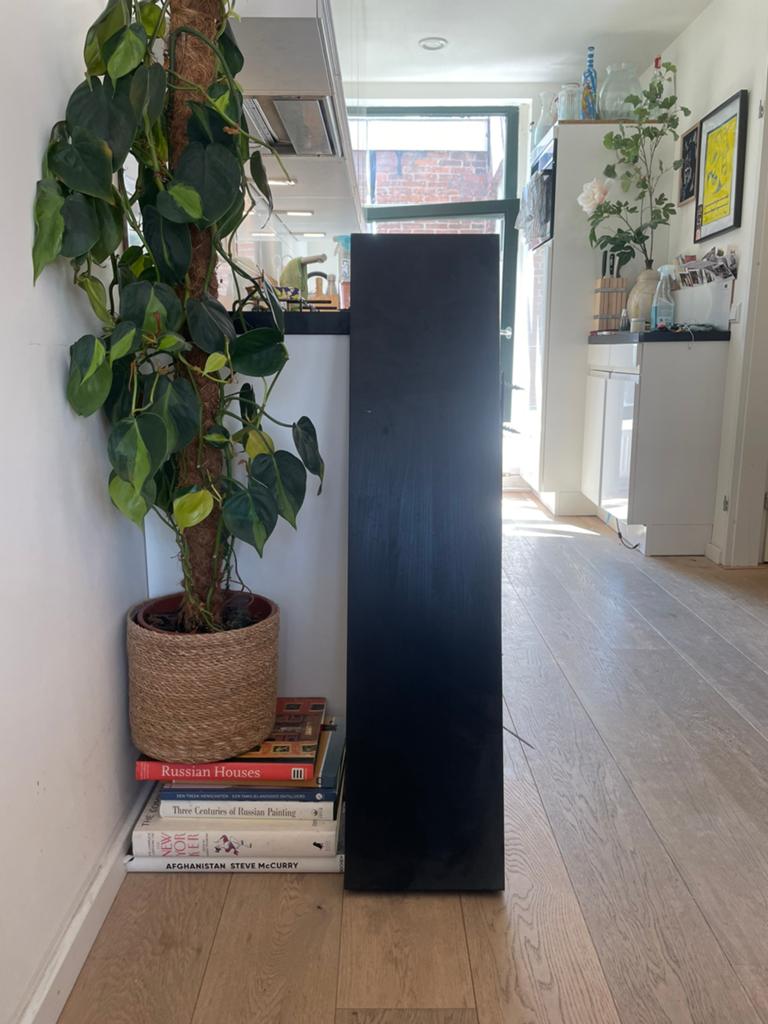 Zwarte Houten plank Floating Shelf IKEA, Ophalen, Zo goed als nieuw