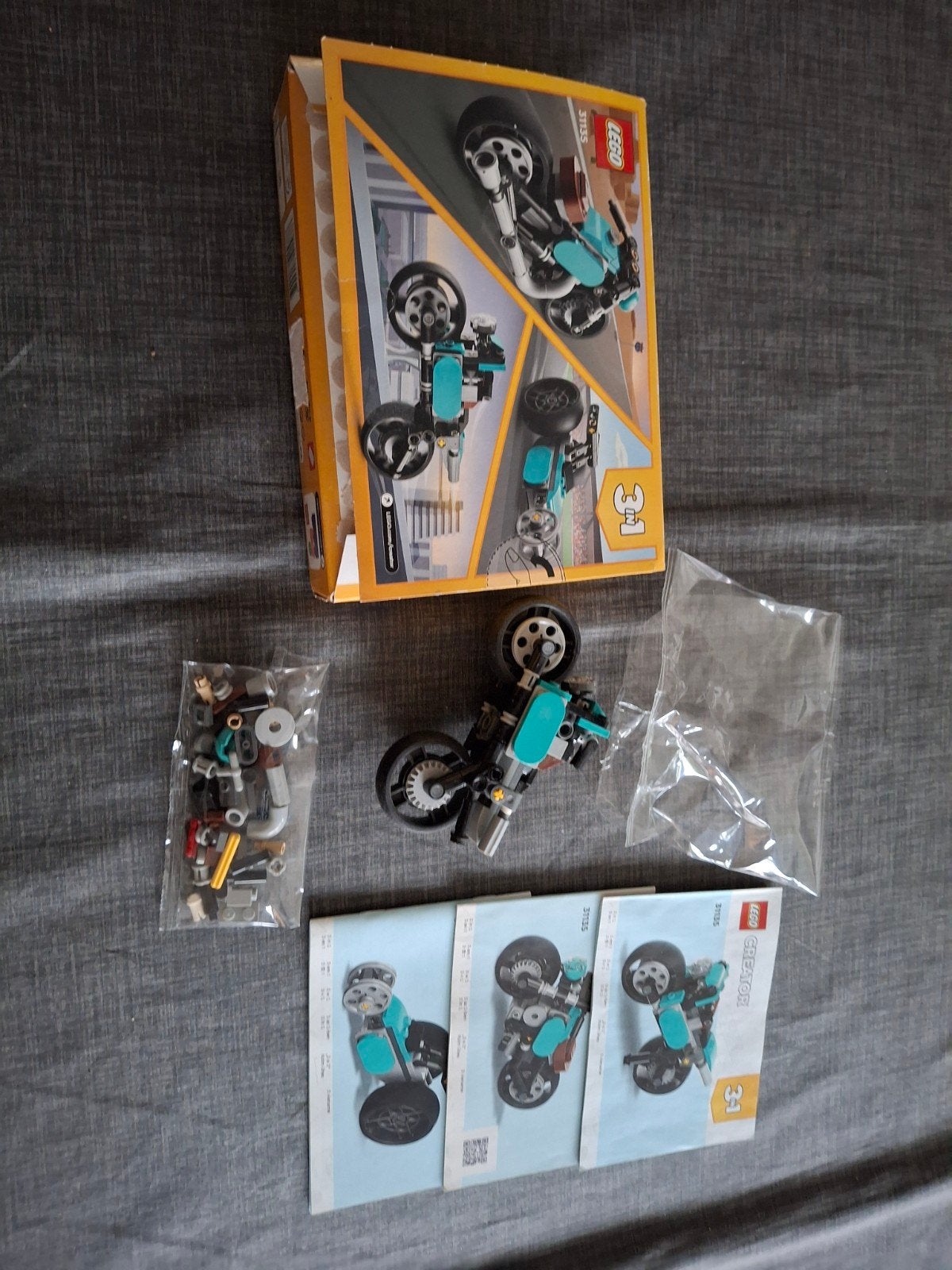 Lego Creator 31135 Vintage Motorfiets 3-in-1 set, Gebruikt, Lego, Inclusief instructies, Ophalen of Verzenden