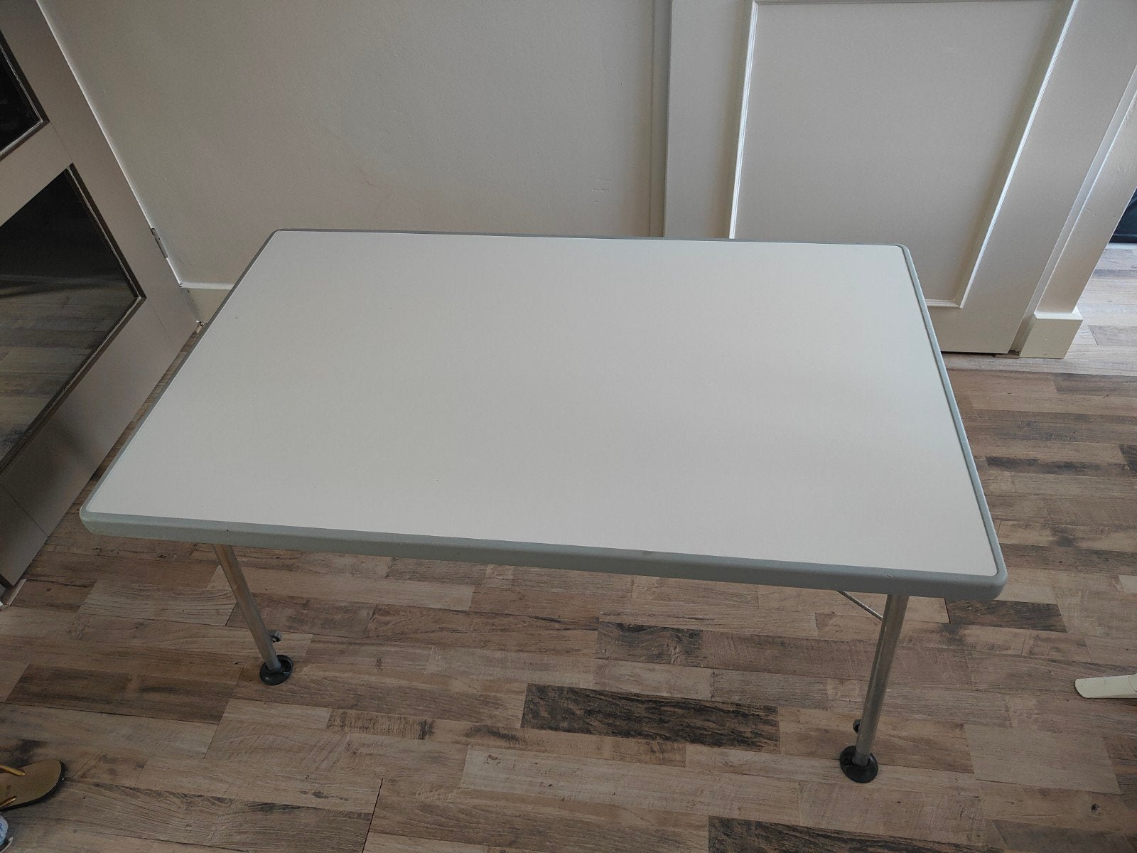 Dukdalf campingtafel verstelbaar 115x70 cm, Ophalen, Gebruikt, Campingtafel