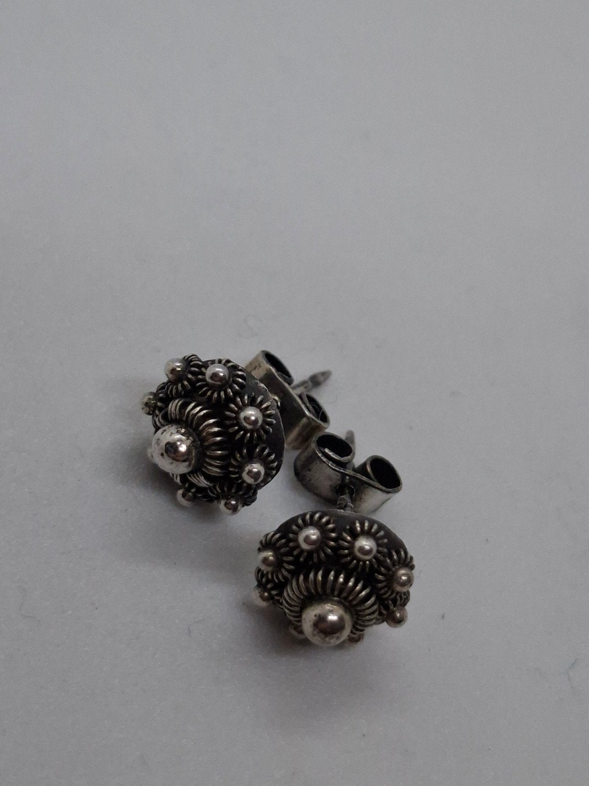 Zilveren Vintage Zeeuwse Knop Oorknopjes - 835 Zilver, Ophalen of Verzenden, Zilver, Zilver, Knopjes of Stekers