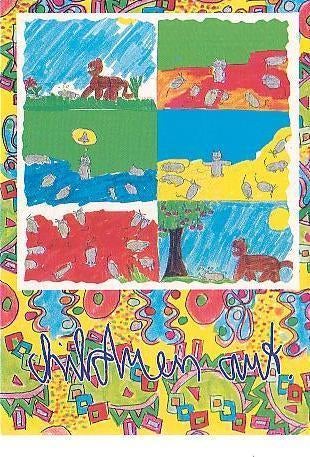 Ansichtkaart	Children Art, Verzamelen, Verzenden, 1980 tot heden, Ongelopen, Kinderen