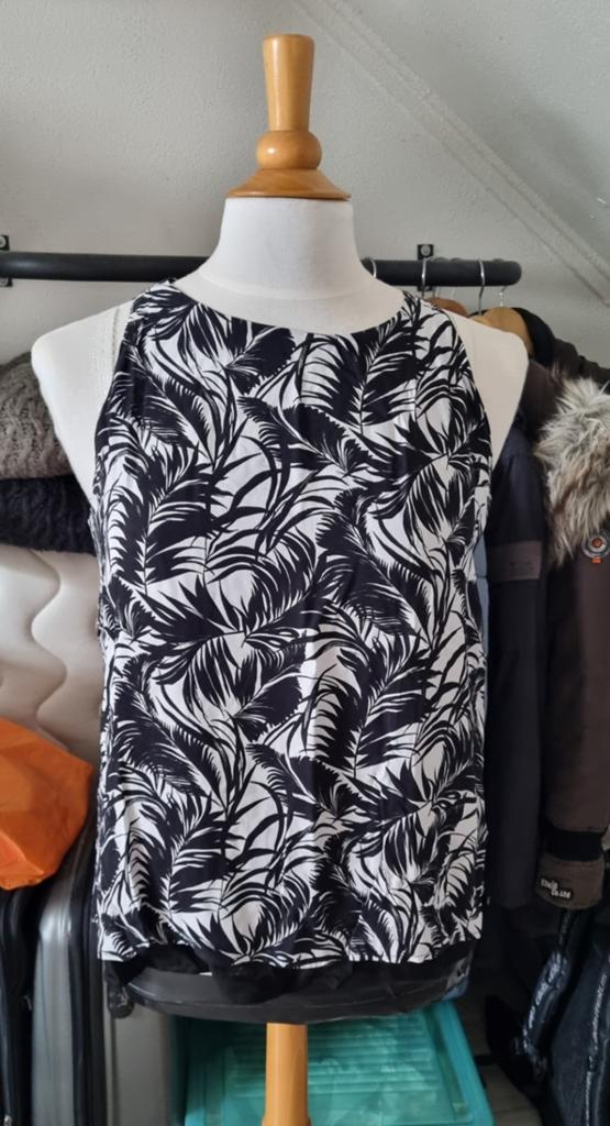 Sjiek mouwloos shirt Promod maat 44, Kleding | Dames, Zwart, Maat 42/44 (L), Zo goed als nieuw, Zonder mouw