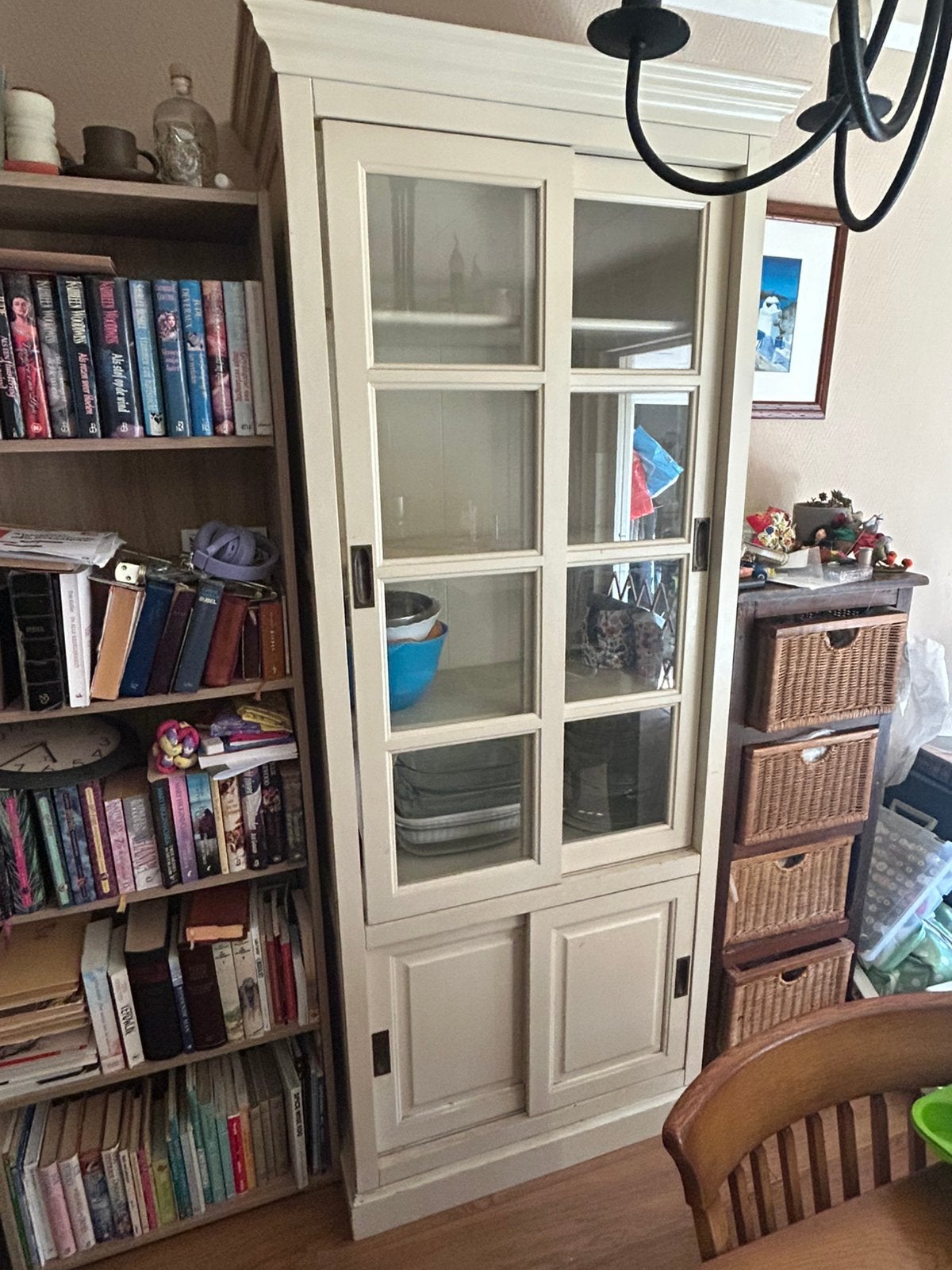 Buffetkast wit, Huis en Inrichting, Kasten | Buffetkasten, Ophalen, Gebruikt, 200 cm of meer, 50 tot 100 cm