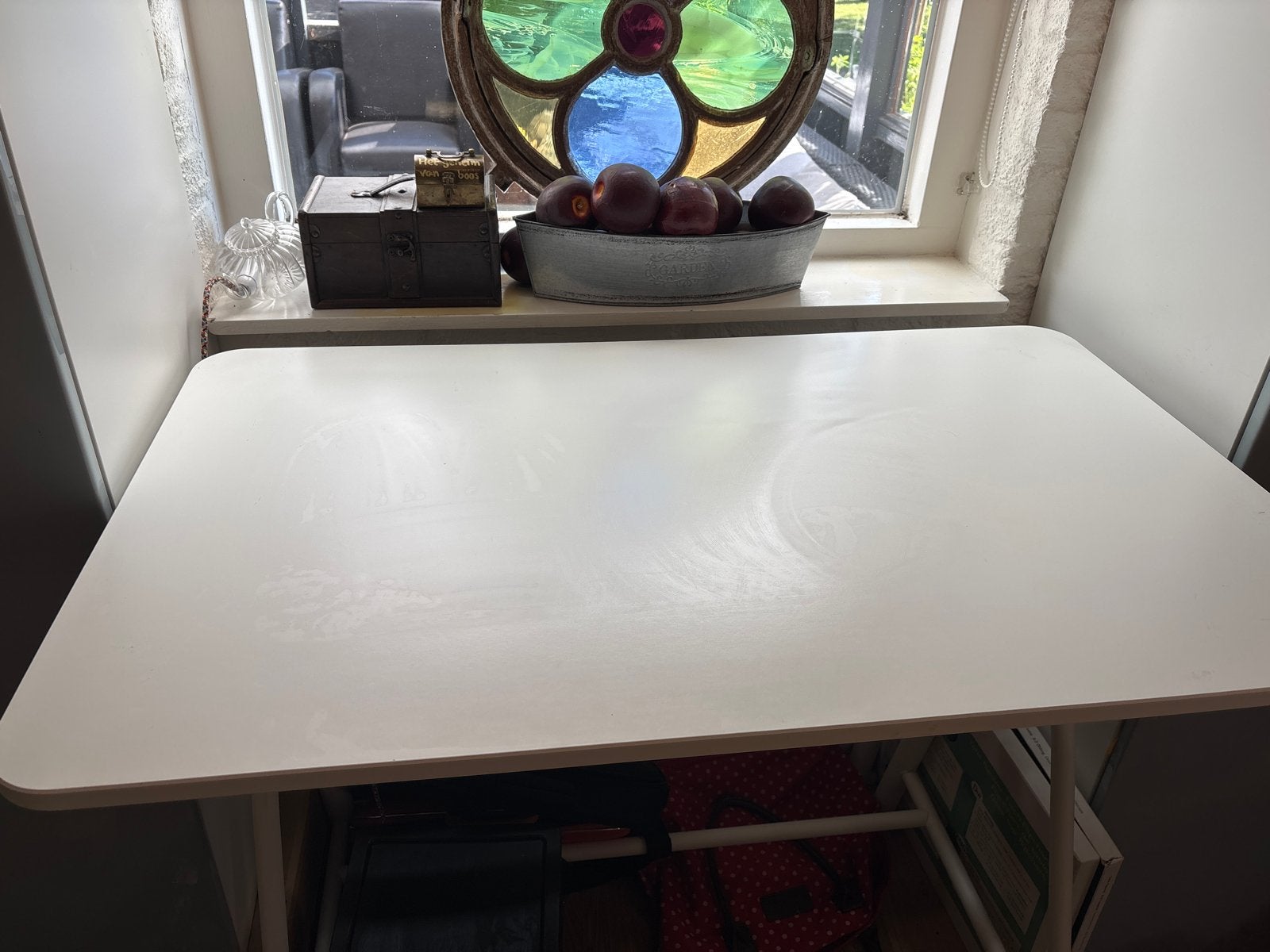 IKEA Gladhödjen Bureau 100x60 - Wit, Ophalen, Gebruikt, IKEA, Wit