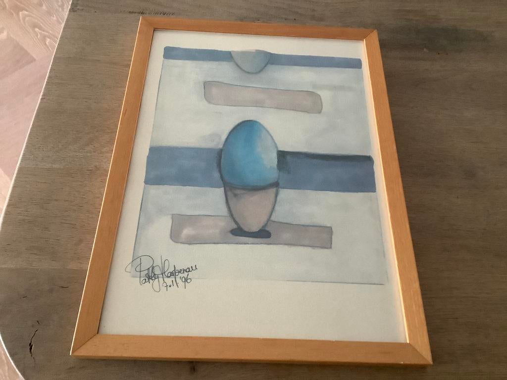 2 Gesigneerde Zeefdrukken Expressive Eggs Patty Harpenau, Ophalen, Zo goed als nieuw