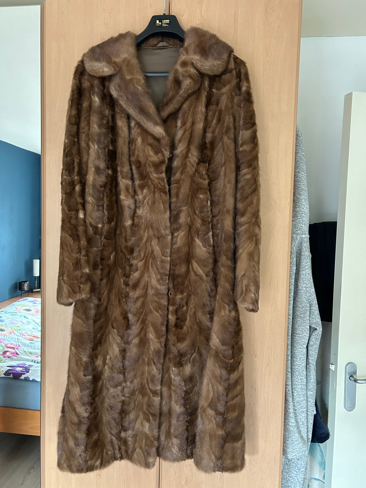 Vintage Bontjas Peterjennenhuis Vermeulen Breda, Kleding | Dames, Ophalen, Zo goed als nieuw, Maat 38/40 (M), Bruin