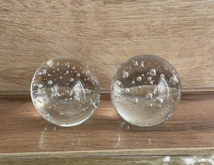 Glazen bollen, presse-papier van Ikea, set van 2, Ophalen of Verzenden