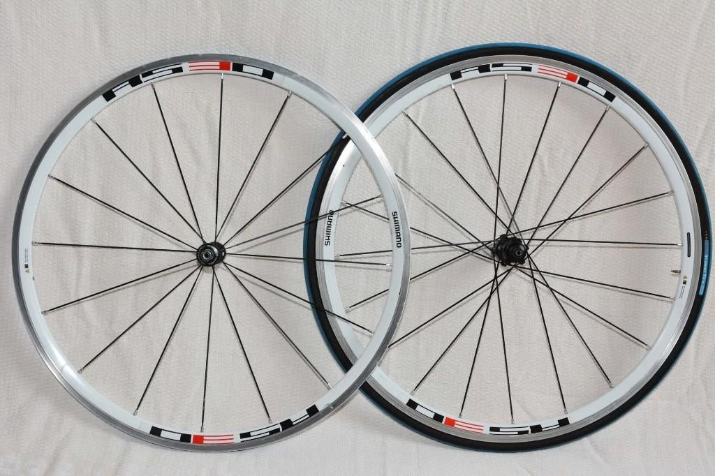 2x Shimano race en 1 Trek Bontrager Hybride comfort wielset, Gebruikt, SHIMANO, Aluminium, Ophalen