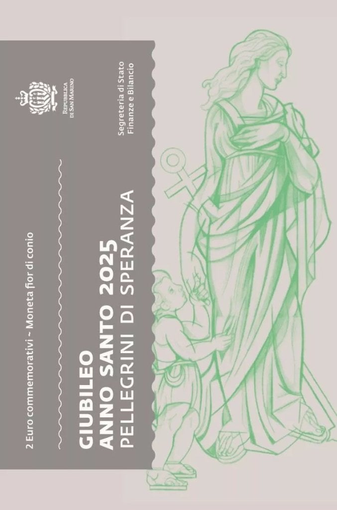Speciale 2 Euro SAN MARINO 2025 Heilig Jaar-Pelgrim v/d Hoop, Postzegels en Munten, Ophalen of Verzenden, San Marino, 2 euro