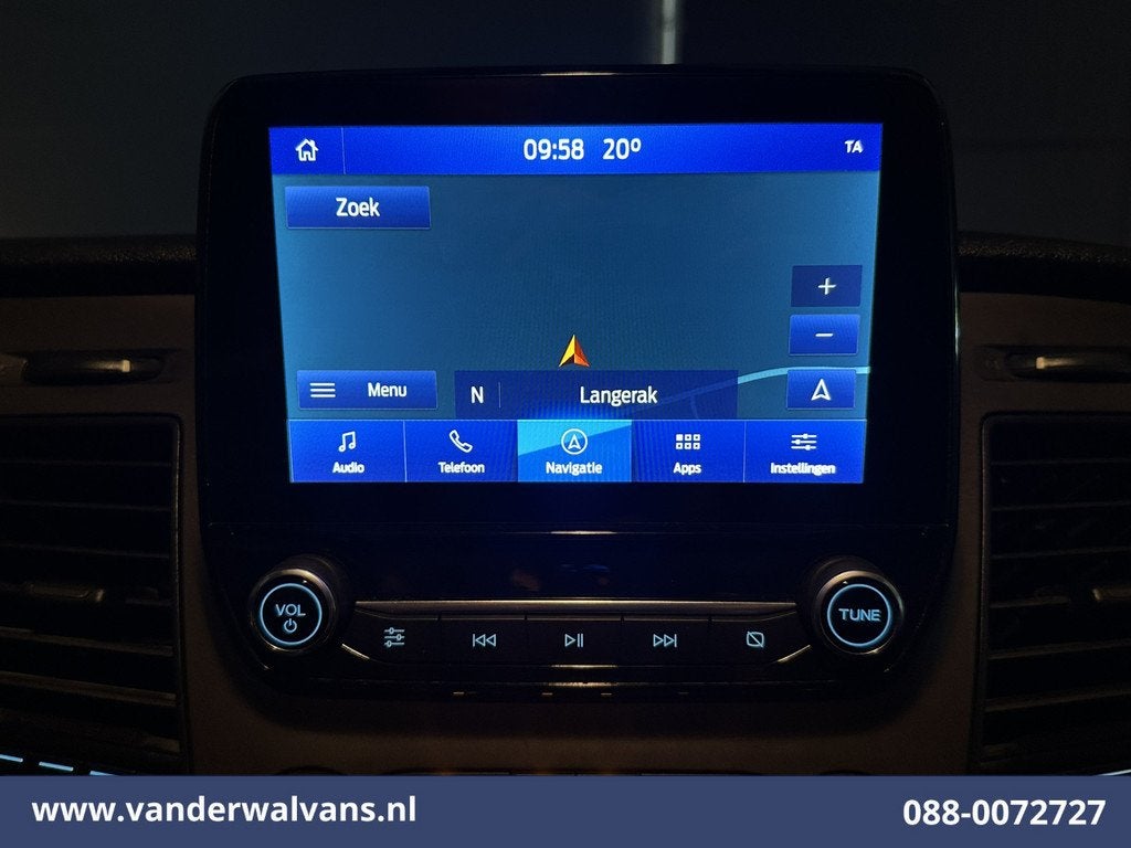 Ford Transit 2.0 TDCI 131pk L3H2 Euro6 Airco | Camera | Navi, Auto's, Voorwielaandrijving, 4 cilinders, 2500 kg, Wit