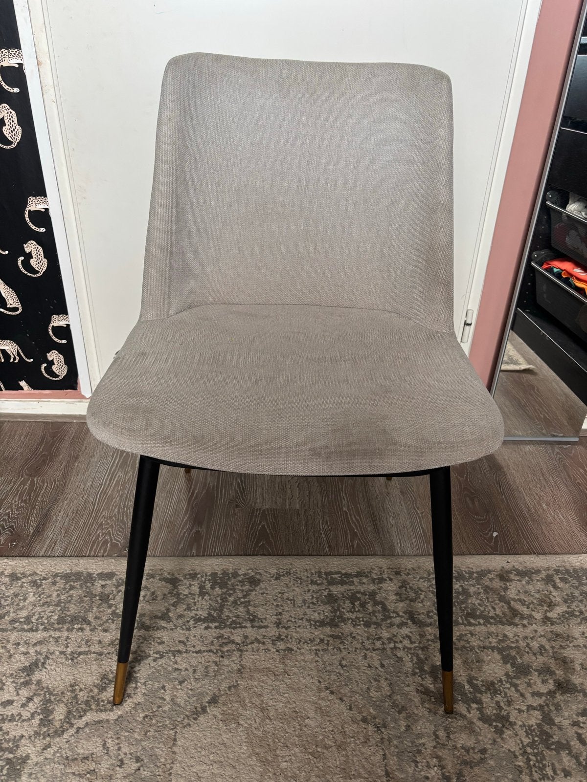 4 Eetkamerstoelen - Zittingen moeten gereinigd worden, Huis en Inrichting, Ophalen, Gebruikt, Vier, Stof