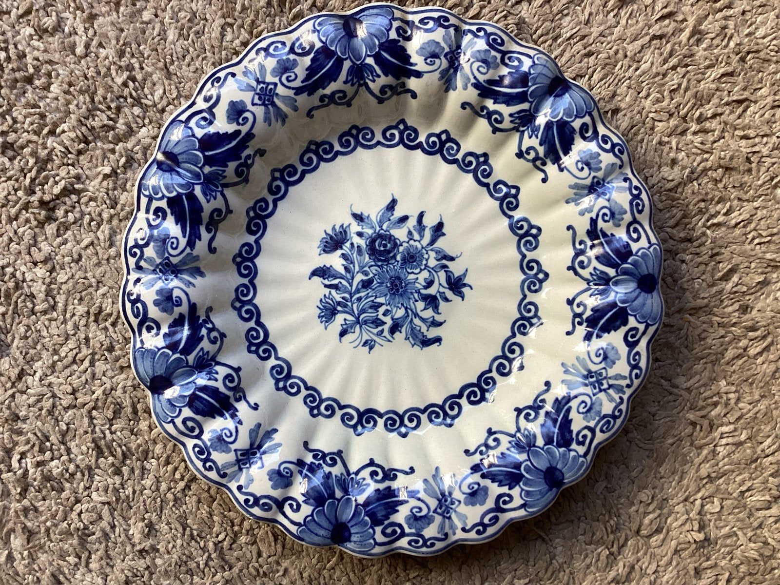 Antiek Delfts Blauw MakkumWandbord 27,5 cm € 47, Antiek en Kunst, Antiek | Schalen, Ophalen of Verzenden