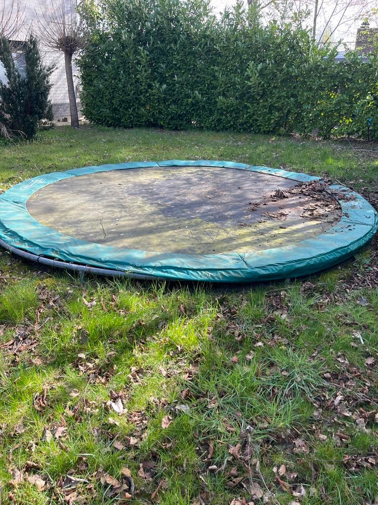 Ronde trampoline, Kinderen en Baby's, Speelgoed | Buiten | Trampolines, Ophalen, Gebruikt