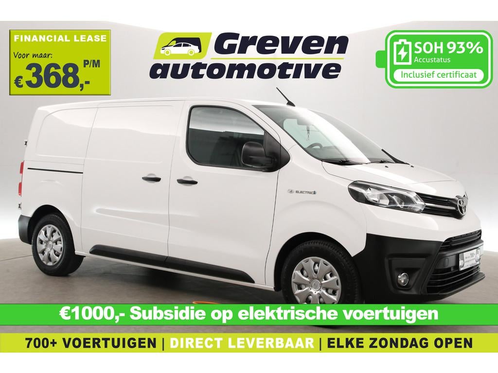 Toyota PROACE Electric 75 kWh L2H1 | Snelladen | SOH 93% | A, Auto's, Bestelauto's, Automaat, 136 pk, 4 cilinders, Wit
