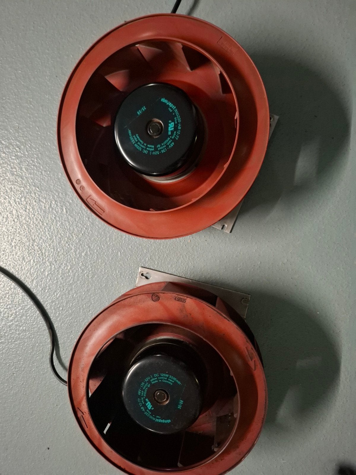 2x EBM Papst R2IG220-AB12-77 48V DC 125W Ventilator/Afzuiger, Ophalen, Gebruikt, Ventilator en Afzuiger