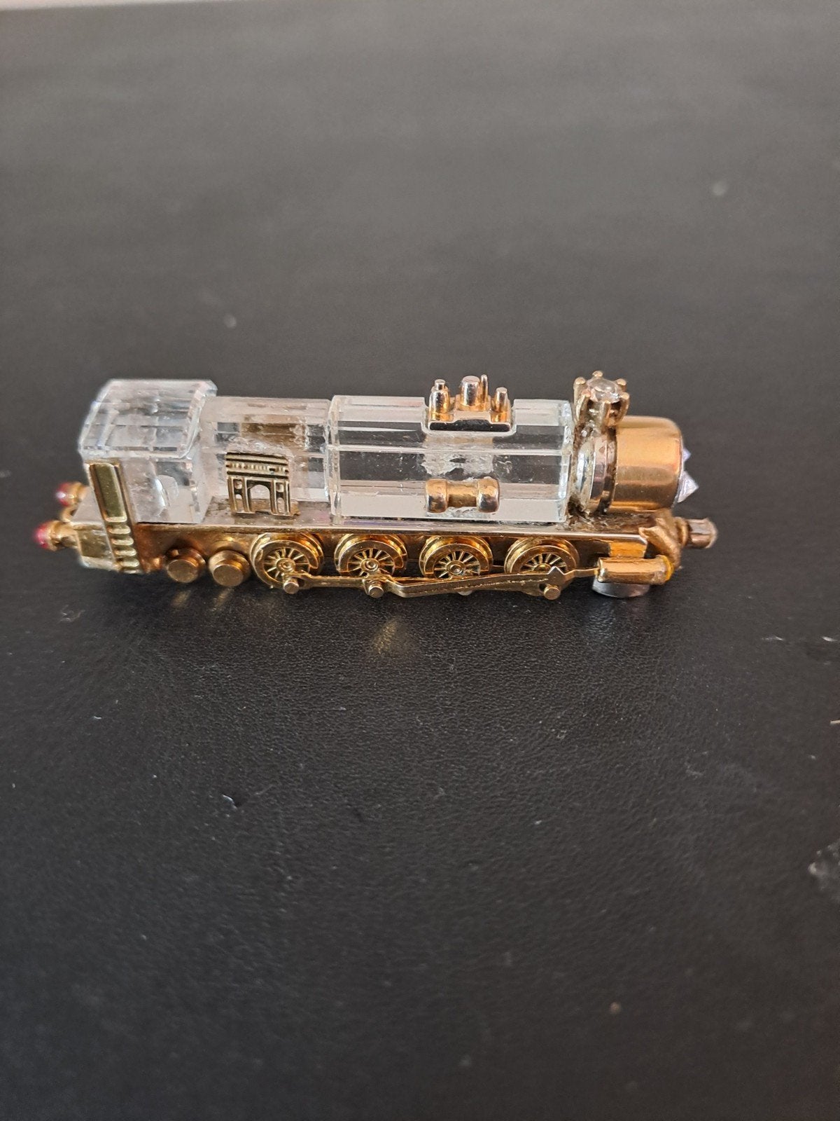 Swarovski locomotief met Diamant in pendant- 18k Goud, Verzamelen, Ophalen