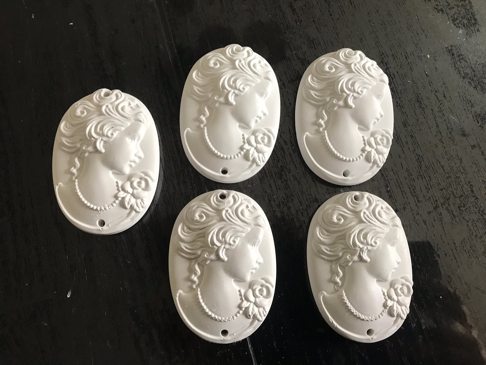 5 Witte Cameeën leuk voor Decoratie, Ophalen of Verzenden