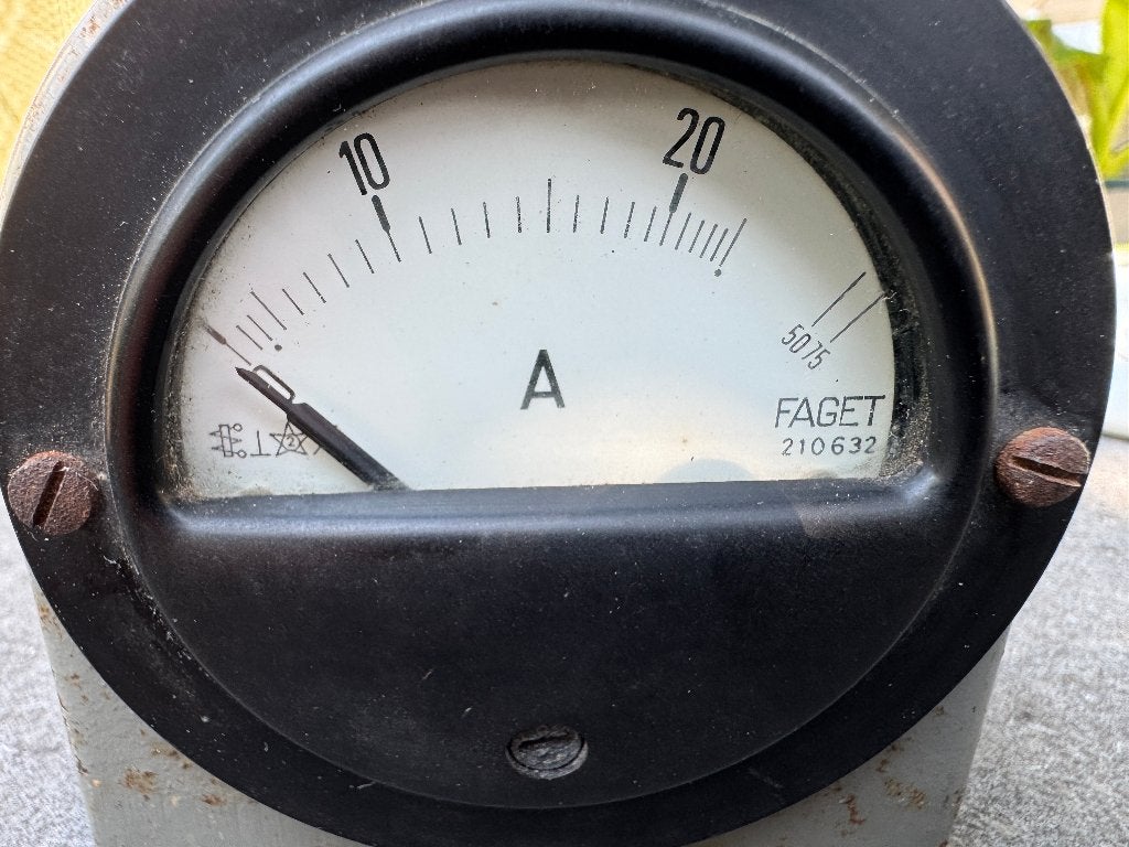 Faget Amperemeter vintage, Ophalen of Verzenden