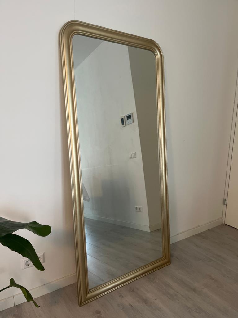 Kave Home Gouden spiegel Adinoshika 90 x 190 cm, Huis en Inrichting, Woonaccessoires | Spiegels, Ophalen, Zo goed als nieuw, 75 tot 100 cm