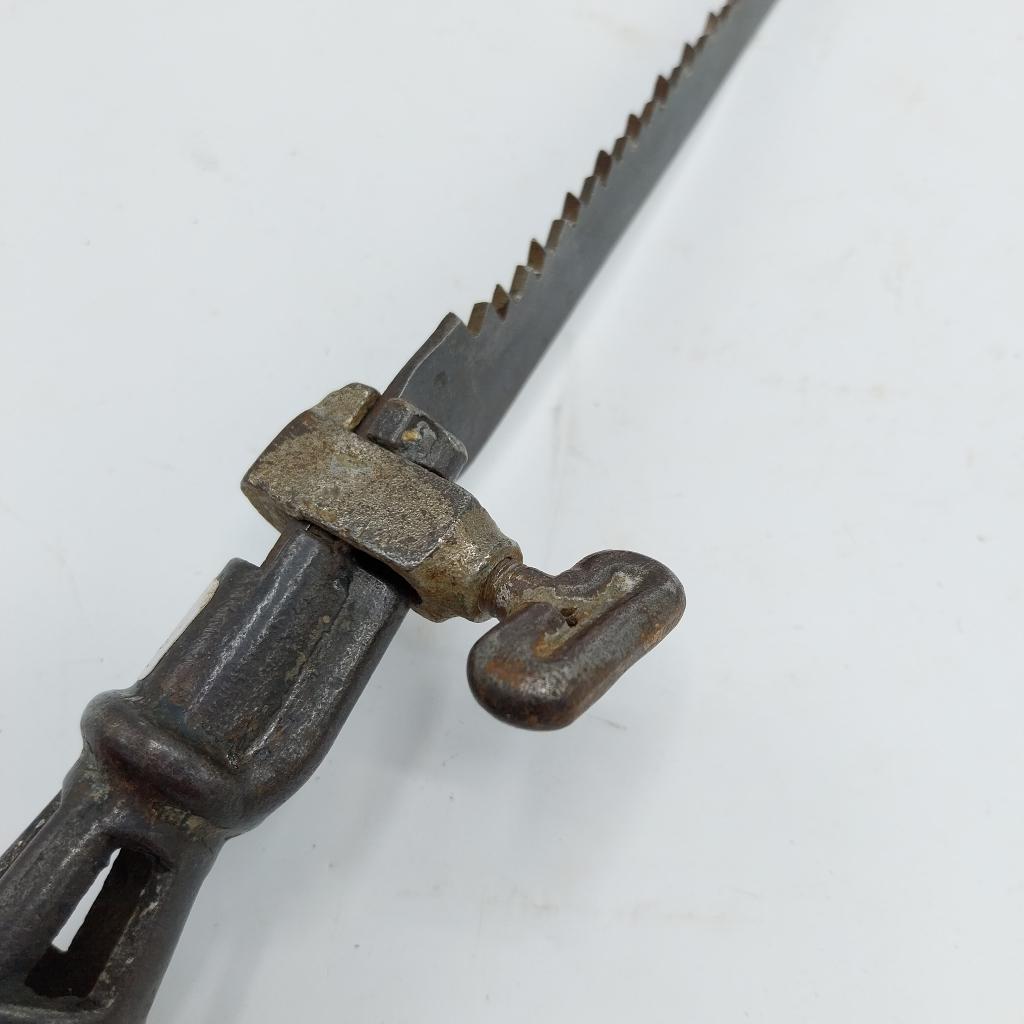 Slotgat zaag met ijzeren handvat (40196-ML), Ophalen of Verzenden