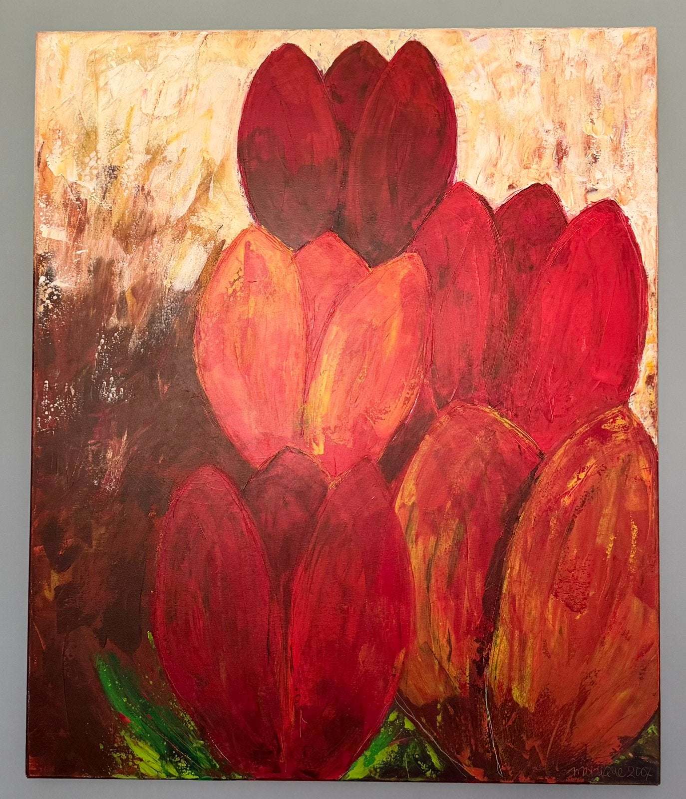Oil on canvas Tulips schilderij, Ophalen